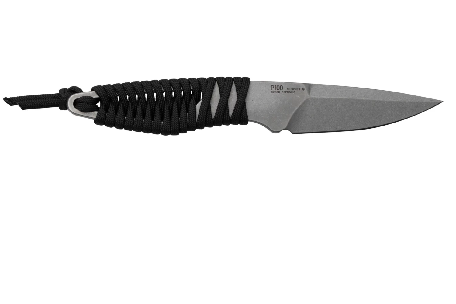 ANV Knives P100 Sleipner, Grey Paracord, P100-003, Black Kydex Sheath, Couteau De Cou 2 ANV Knives P100 Sleipner, Grey Paracord, P100-003, Black Kydex Sheath, Couteau De Cou – Image 2