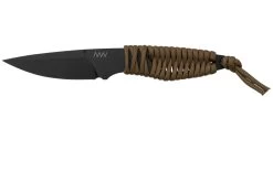 ANV Knives P100 Sleipner Cerakote, Coyote Paracord, P100-040, Black Kydex Sheath, Couteau De Cou