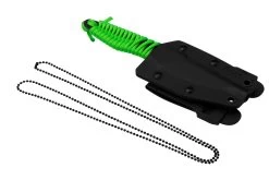ANV Knives P100 Sleipner Cerakote, Neon Green Paracord, P100-043, Black Kydex Sheath, Couteau De Cou -Couteaux Promotion Boutique ANVP100 043 06 anv
