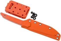 Amare Knives Pocket Peak Fixed, Stonewash Orange G10, Couteau à Lame Fixe -Couteaux Promotion Boutique AS PPF OR 08 amare knives