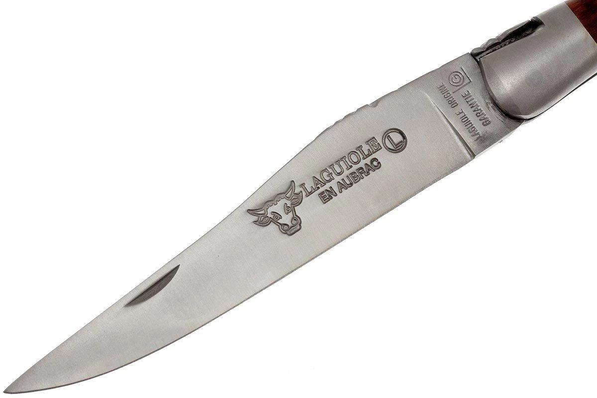 Laguiole En Aubrac HP 12cm Bois D'amourette Guilloché à La Main L0212AMH-FSI1 2 Laguiole En Aubrac HP 12cm Bois D'amourette Guilloché à La Main L0212AMH-FSI1 – Image 2