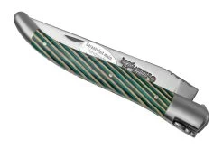 Laguiole En Aubrac Samba Turquoise L0212SATIF Bois De Samba Turquoise, Mat, Couteau De Poche Laguiole, 12 Cm -Couteaux Promotion Boutique AUL0212SATIF 04 laguioleaubrac