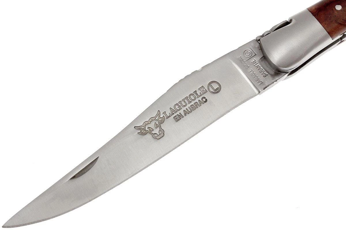 Laguiole En Aubrac 12cm Doubles Platines, Loupe De Palissandre 2 Laguiole En Aubrac 12cm Doubles Platines, Loupe De Palissandre – Image 2