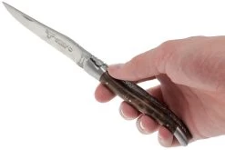 Laguiole En Aubrac 12cm Doubles Platines, Loupe De Noyer, L0712LYI-FSB1 -Couteaux Promotion Boutique AUL0712LYI FSB1 07 laguiole en aubrac aul0712lyi fsb1 07