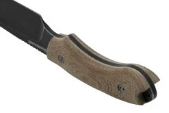 Bradford Knives Guardian 5, 5S-104N-3V, 3D Natural Micarta, CPM-3V, Sabre Grind, Nimbus Blackwashed Finish, Couteau Fixe -Couteaux Promotion Boutique BDK 5S 104N 3V 04 bradford
