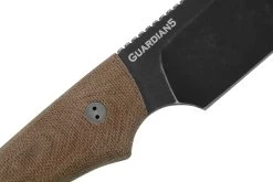 Bradford Knives Guardian 5, 5S-104N-3V, 3D Natural Micarta, CPM-3V, Sabre Grind, Nimbus Blackwashed Finish, Couteau Fixe -Couteaux Promotion Boutique BDK 5S 104N 3V 05 bradford