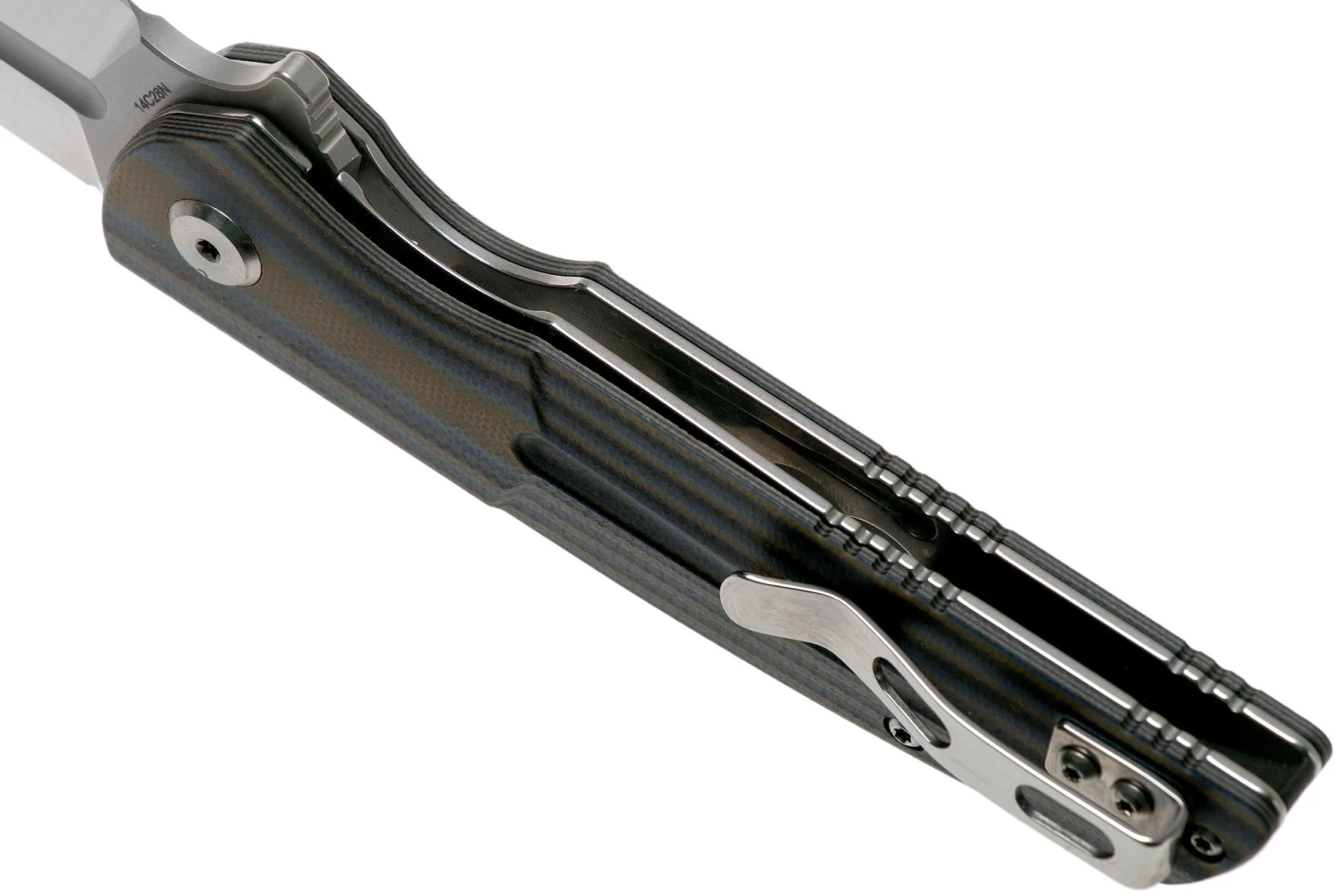 Bestech Fin BG34D-1 Satin, Black-Blue-Brown G10 Couteau De Poche 5 Bestech Fin BG34D-1 Satin, Black-Blue-Brown G10 Couteau De Poche – Image 5