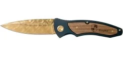 Böker Tirpitz Damast Gold Limited Edition 110194DAM Couteau De Poche