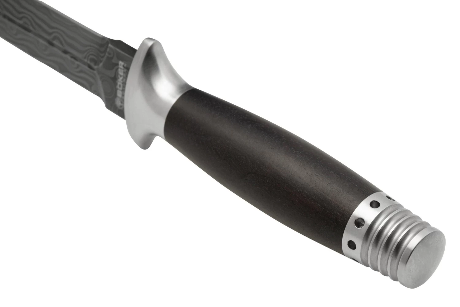 Böker Manufaktur MG-42 Dague, Chad Nichols Damast, 121506DAM Couteau Fixe 4 Böker Manufaktur MG-42 Dague, Chad Nichols Damast, 121506DAM Couteau Fixe – Image 4