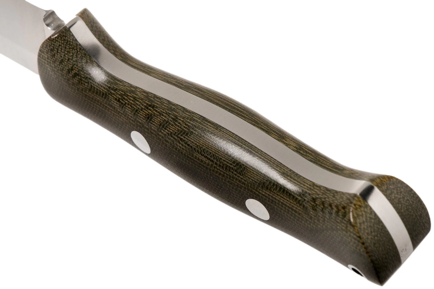 Bark River Bravo 1.5 A2 Green Canvas Micarta Couteau Outdoor 4 Bark River Bravo 1.5 A2 Green Canvas Micarta Couteau Outdoor – Image 4