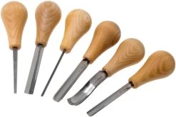 BeaverCraft Palm Chisel Wood Carving Set SC05, Set à Sculpter Le Bois