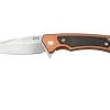Case The Marilla, S35VN, Brown Anodized Aluminum, Black G-10 Inlay, 25885 Couteau De Poche
