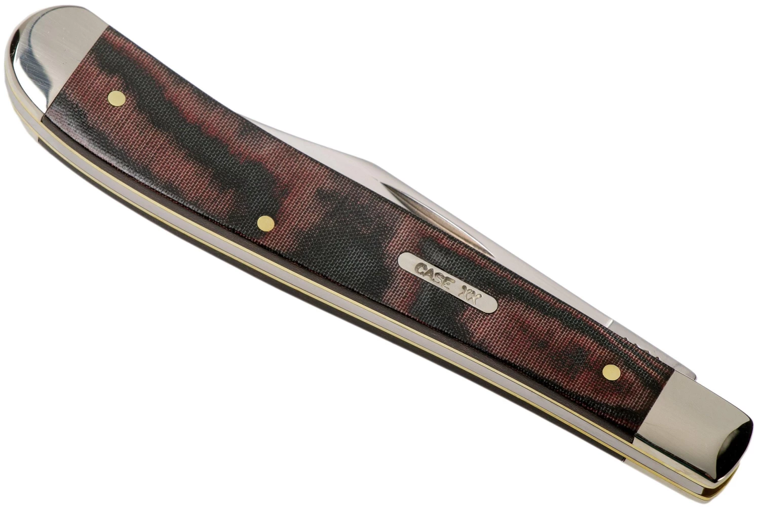 Case Slimline Trapper Smooth Black Red Micarta, 27857, 101048 SS Couteau De Poche 4 Case Slimline Trapper Smooth Black Red Micarta, 27857, 101048 SS Couteau De Poche – Image 4