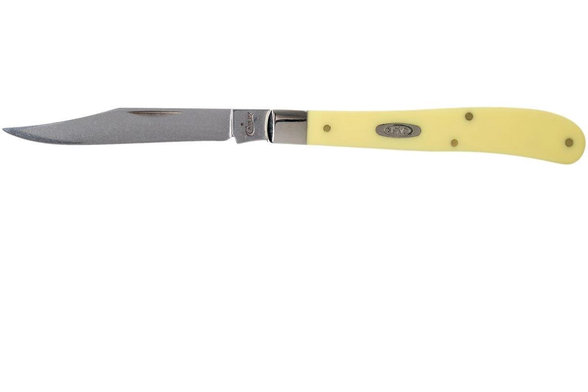Case Slimline Trapper Yellow Synthetic, 80031, 31048 SS Couteau De Poche 1 Case Slimline Trapper Yellow Synthetic, 80031, 31048 SS Couteau De Poche
