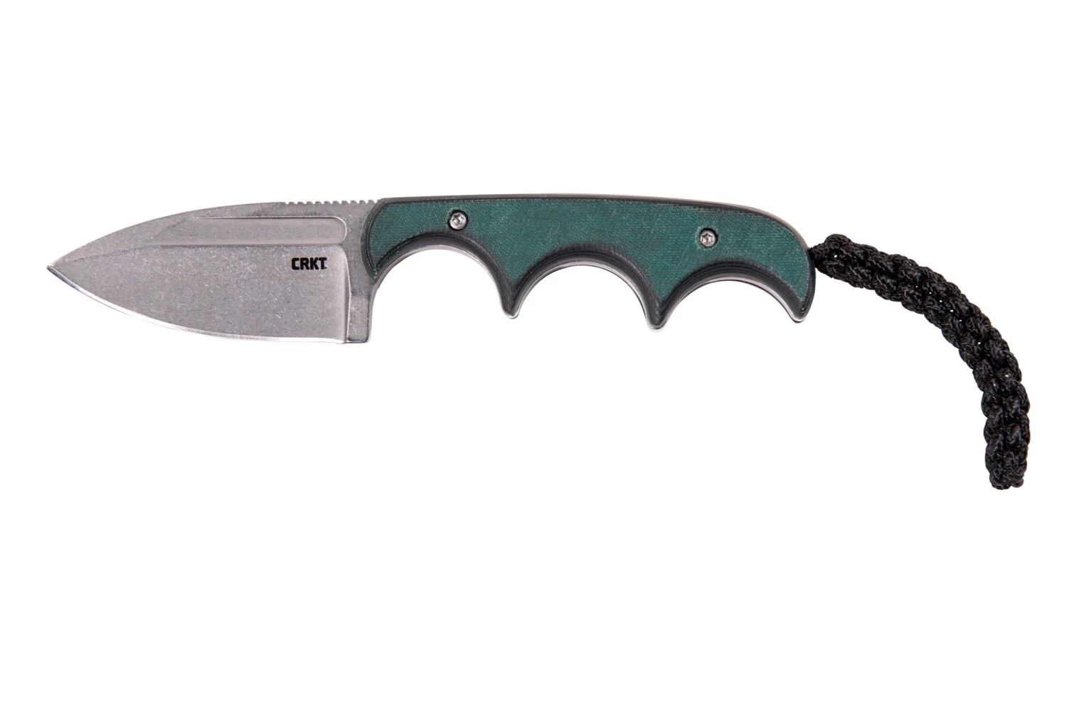 CRKT Minimalist Spear Point, Green Black, Couteau De Cou, Alan Folts Design 1 CRKT Minimalist Spear Point, Green Black, Couteau De Cou, Alan Folts Design