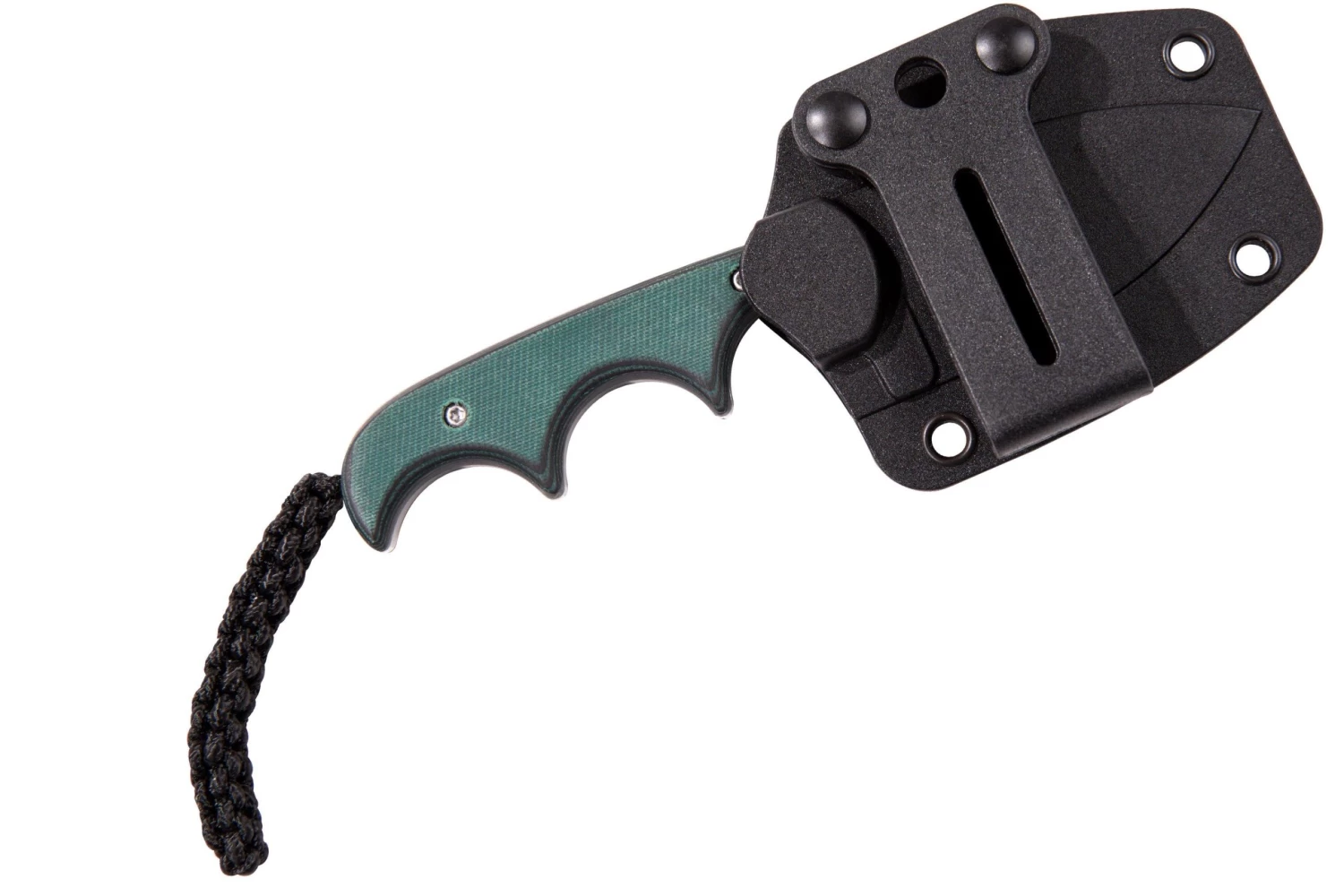 CRKT Minimalist Spear Point, Green Black, Couteau De Cou, Alan Folts Design 5 CRKT Minimalist Spear Point, Green Black, Couteau De Cou, Alan Folts Design – Image 5