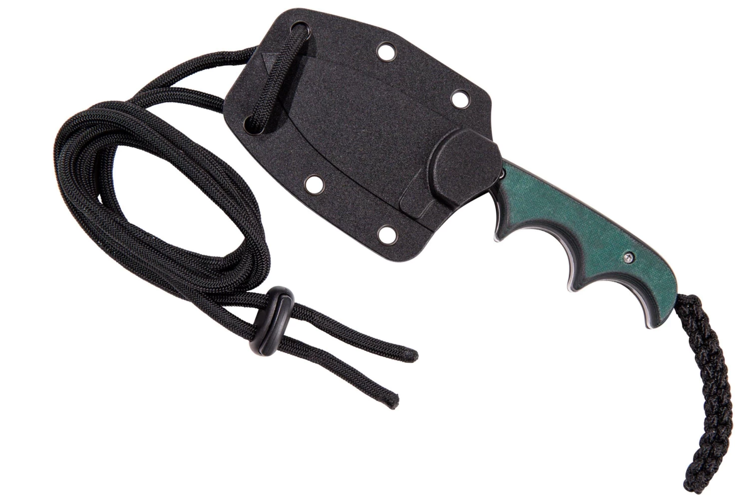 CRKT Minimalist Spear Point, Green Black, Couteau De Cou, Alan Folts Design 6 CRKT Minimalist Spear Point, Green Black, Couteau De Cou, Alan Folts Design – Image 6