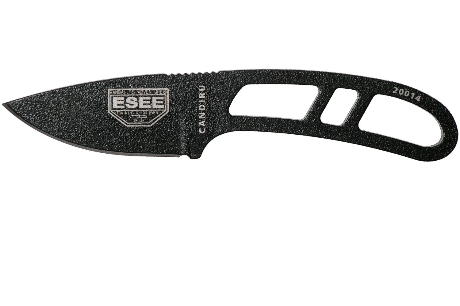 ESEE Candiru Black CAN-B Couteau De Cou Avec étui Noir + Clip Ceinture 1 ESEE Candiru Black CAN-B Couteau De Cou Avec étui Noir + Clip Ceinture
