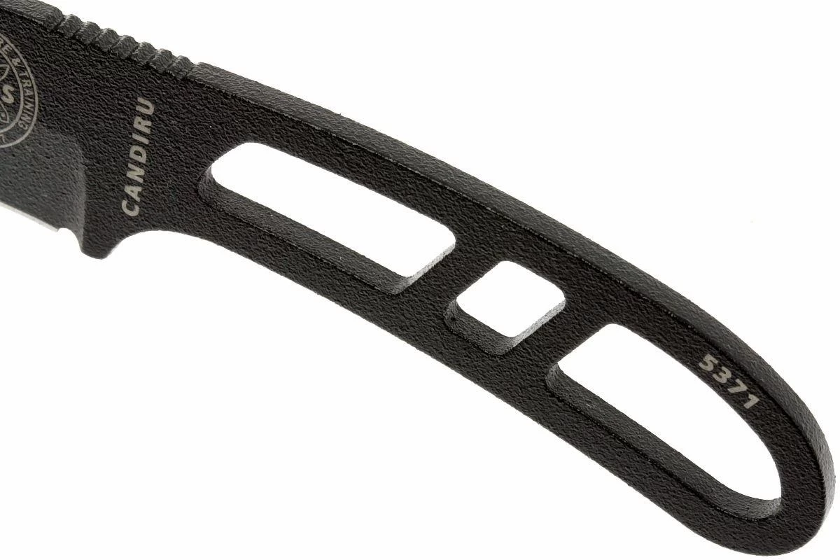 ESEE Candiru Black CAN-B Couteau De Cou Avec étui Noir + Clip Ceinture 4 ESEE Candiru Black CAN-B Couteau De Cou Avec étui Noir + Clip Ceinture – Image 4