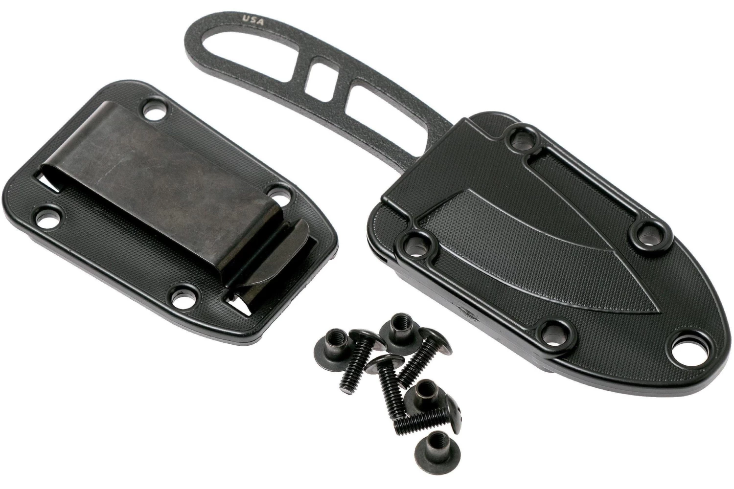 ESEE Candiru Black CAN-B Couteau De Cou Avec étui Noir + Clip Ceinture 6 ESEE Candiru Black CAN-B Couteau De Cou Avec étui Noir + Clip Ceinture – Image 6