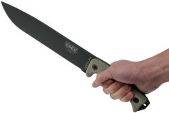 ESEE Junglas Tactical Gunsmoke Couteau De Survie Avec étui Kydex + MOLLE Back -Couteaux Promotion Boutique EE JUNGLAS TG 06 esee knives