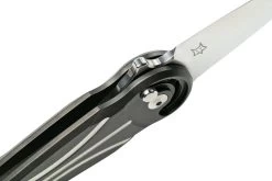 Fox Knives Saturn Linkshandig Satin Titanium PVD, FX-551 SX Ti Couteau De Poche -Couteaux Promotion Boutique FOFX 551SXTI 06 fox