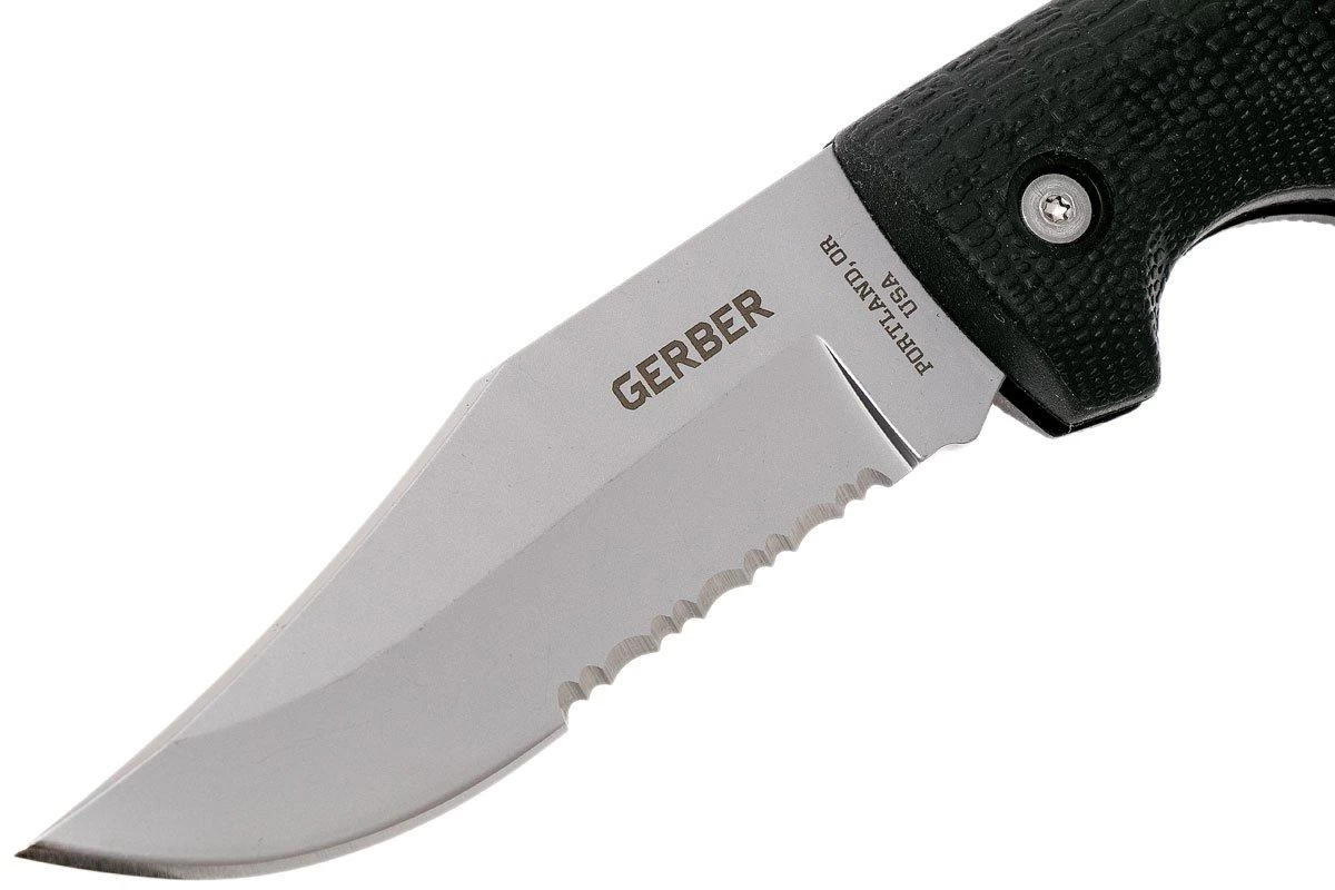 Gerber Gator 06079 Clip Point, Serrated Couteau De Poche 3 Gerber Gator 06079 Clip Point, Serrated Couteau De Poche – Image 3
