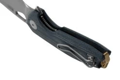 GiantMouse ACE Tribeca, Stonewashed Magnacut, Denim Canvas Micarta Couteau De Poche -Couteaux Promotion Boutique GM TRI DM 04 giantmouse