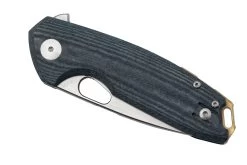 GiantMouse ACE Tribeca, Stonewashed Magnacut, Denim Canvas Micarta Couteau De Poche -Couteaux Promotion Boutique GM TRI DM 06 giantmouse