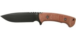 Rick Hinderer Ranch Drop Spanto Battle Black, Red Micarta Couteau De Survie