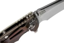 Rick Hinderer XM18 3.5” Recurve, CPM 20CV, Stonewash, Bronze, Translucent G10, Couteau De Poche -Couteaux Promotion Boutique HRK XM18 35 RCSR T 06 rick hinderer knives