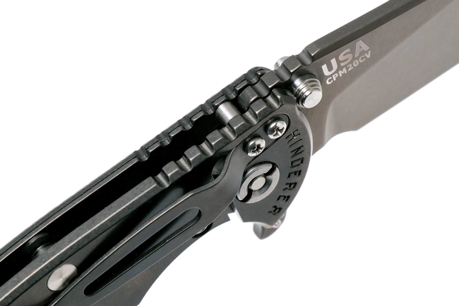 Rick Hinderer XM18 3,5” Skinny Slicer Black DLC, Black G10 6 Rick Hinderer XM18 3,5” Skinny Slicer Black DLC, Black G10 – Image 6