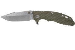 Rick Hinderer XM-18 3.5" Skinny Harpoon Spanto Stonewash, OD Green G10 Couteau De Poche