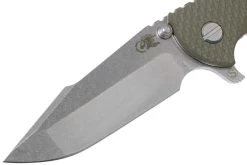 Rick Hinderer XM-18 3.5" Skinny Harpoon Spanto Stonewash, OD Green G10 Couteau De Poche -Couteaux Promotion Boutique HRK XM1835 SHP SW OD 03 rick hinderer knives