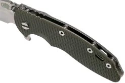 Rick Hinderer XM-18 3.5" Skinny Harpoon Spanto Stonewash, OD Green G10 Couteau De Poche -Couteaux Promotion Boutique HRK XM1835 SHP SW OD 07 rick hinderer knives