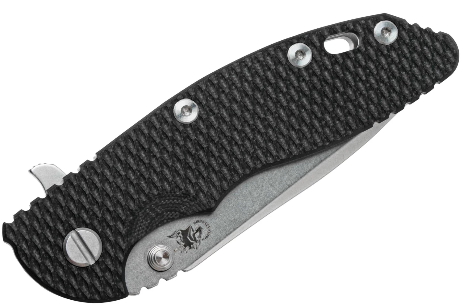 Rick Hinderer XM-18 3.5" Spanto S45VN, Black G10, CPM S45VN Couteau De Poche 5 Rick Hinderer XM-18 3.5" Spanto S45VN, Black G10, CPM S45VN Couteau De Poche – Image 5
