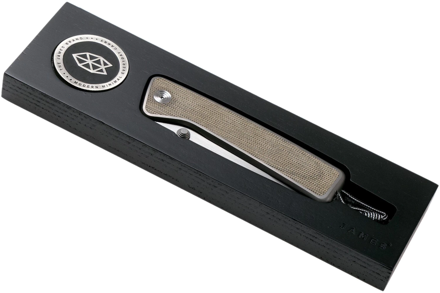 The James Brand The Barnes Titanium, OD Green Micarta KN114158-00 Couteau De Poche 8 The James Brand The Barnes Titanium, OD Green Micarta KN114158-00 Couteau De Poche – Image 8