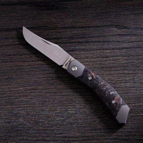 Jack Wolf Cyborg Jack CYBO-01-CDMO Fat Carbon Dark Matter Orange, Couteau De Poche Slipjoint 1 Jack Wolf Cyborg Jack CYBO-01-CDMO Fat Carbon Dark Matter Orange, Couteau De Poche Slipjoint