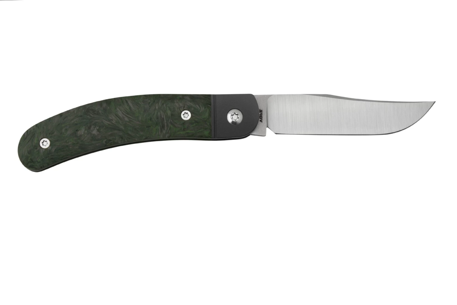 Jack Wolf Javelina Jack, JAVEL-01-DMGR, Fat Carbon Dark Matter Green, Couteau De Poche Slipjoint 2 Jack Wolf Javelina Jack, JAVEL-01-DMGR, Fat Carbon Dark Matter Green, Couteau De Poche Slipjoint – Image 2