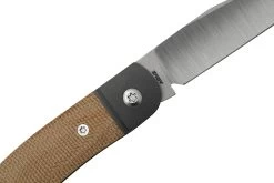 Jack Wolf Javelina Jack, JAVEL-01-NAT, Natural Canvas Micarta, Couteau De Poche Slipjoint -Couteaux Promotion Boutique JW JAVEL 01 NAT 05 jackwolf