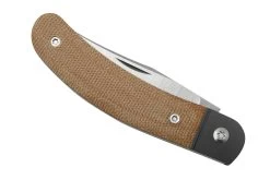 Jack Wolf Javelina Jack, JAVEL-01-NAT, Natural Canvas Micarta, Couteau De Poche Slipjoint -Couteaux Promotion Boutique JW JAVEL 01 NAT 06 jackwolf