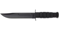 KA-BAR USMC 1211 Plain Edge, Kraton, Etui En Cuir