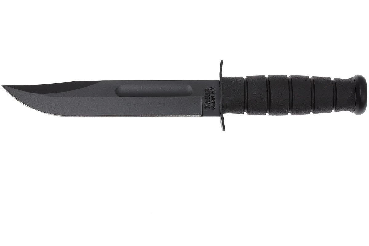 KA-BAR USMC 1211 Plain Edge, Kraton, Etui En Cuir 1 KA-BAR USMC 1211 Plain Edge, Kraton, Etui En Cuir