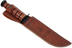KA-BAR USMC 1217 Plain Edge, Cuir, étui Cuir -Couteaux Promotion Boutique KA1217 06 ka bar ka1217 06