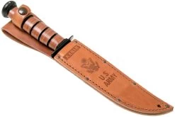 KA-BAR U.S. Army Knife 1220 Couteau à Lame Fixe, étui En Cuir -Couteaux Promotion Boutique KA1220 07 ka bar