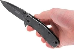 Kershaw Cryo II 1556BW, Blackwashed -Couteaux Promotion Boutique KE1556BW 08 kershaw cryo ii ke1556bw 08