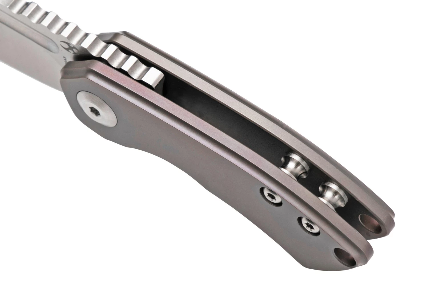 Kansept Mini Korvid K3030A3 Satin CPM-S35VN, Bronze Titanium Couteau De Poche, Justin Koch Design 7 Kansept Mini Korvid K3030A3 Satin CPM-S35VN, Bronze Titanium Couteau De Poche, Justin Koch Design – Image 7