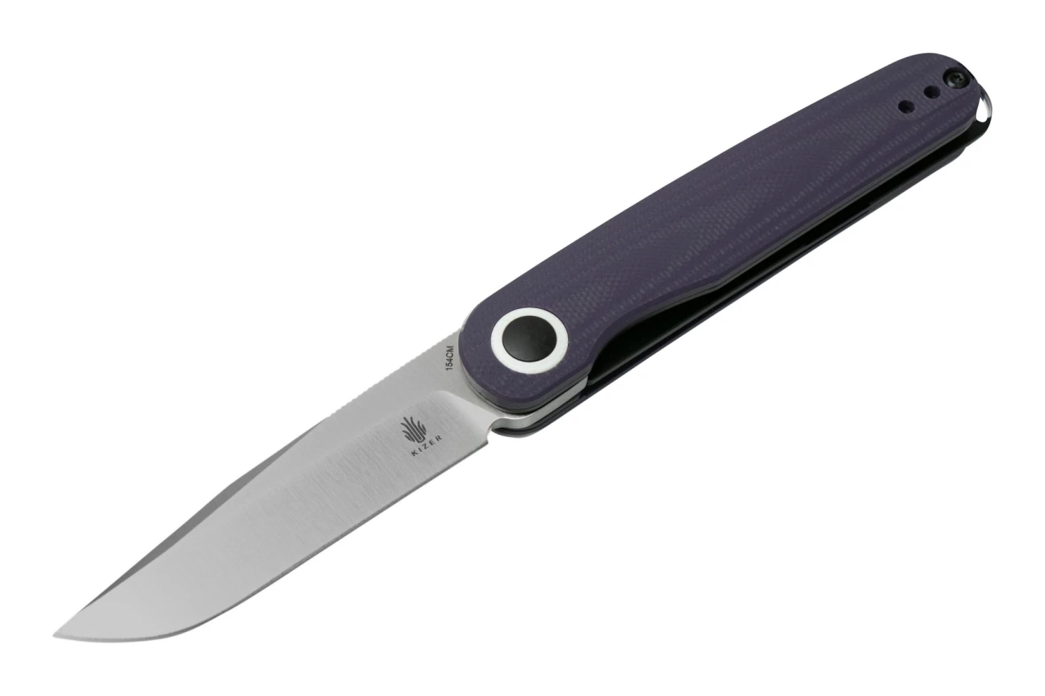 Kizer Squidward Purple V3604C1 154CM, G10 Violet, Couteau De Poche 3 Kizer Squidward Purple V3604C1 154CM, G10 Violet, Couteau De Poche – Image 3
