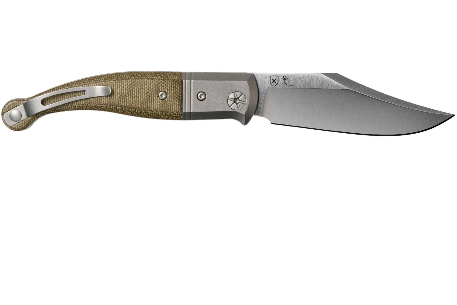 LionSteel Gitano Green Canvas Micarta GT01 CVG Couteau De Poche, Gudy Van Poppel Design 2 LionSteel Gitano Green Canvas Micarta GT01 CVG Couteau De Poche, Gudy Van Poppel Design – Image 2