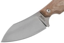 LionSteel H1 Skinner CVN Natural Canvas Micarta Couteau Fixe, Tommaso Rumici Design -Couteaux Promotion Boutique LI H1 CVN 03 lionsteel